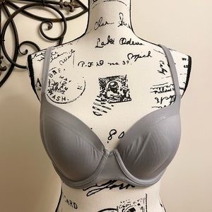 Body by Victoria’s Secret Grey Demi Bra with Glitter Trim